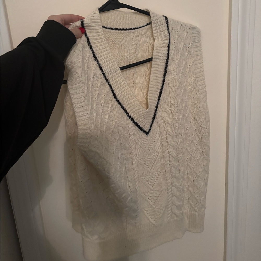 Women white vest